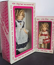 2 1982 IDEAL Shirley Temple Dolls - Littlest Rebel 12", Stand Up & Cheer 8" NIB
