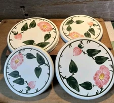 4 Franciscan Desert Rose Stove Top Burner Cover 2 Small 8-1/4"W & 2 Large 10-1/4