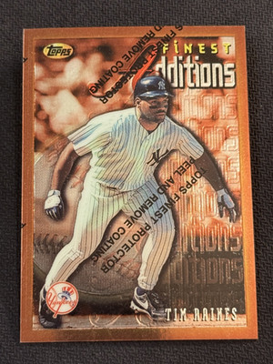 1996 Topps Finest ADDITIONS Tim Raines, item 1