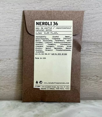 Le Labo Neroli 36 Eau de Parfum 0.75ML NEW IN PACKING