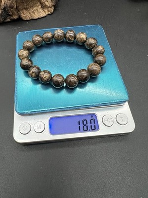18g ~12mm Cambodian Bodhisattva Chess Eaglewood Bracelet柬埔寨土沉