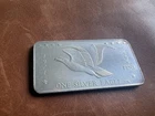 Vintage 1971 One Silver Eagle 1 Oz .999 Fine Silver Art Bar Trade Unit