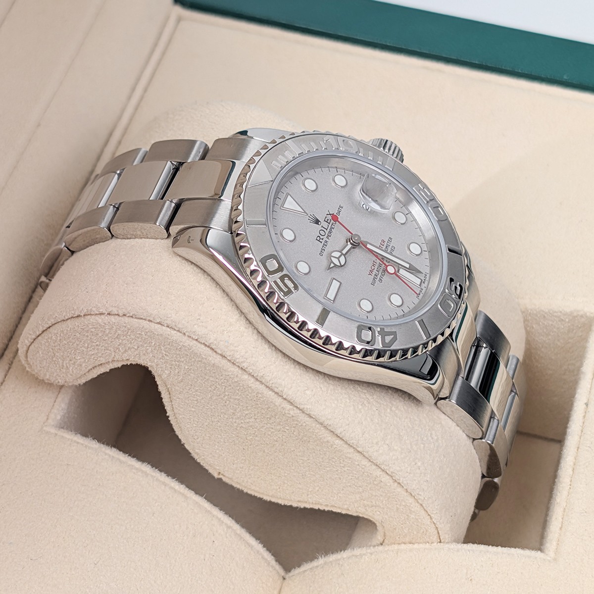 Rolex Yacht Master 16622 40mm Platnium and Stainless Steel K-series View 4