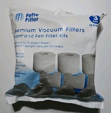 Fette Filter XFF36 Premium Vacuum Filters 3 Pack Fits Select Shark Navigator
