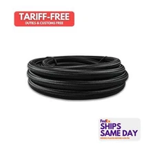 Vibrant 18980, One PTFE 20Ft Roll Of Black Nylon Braided Flex Hose Performance