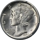 1929-D Mercury Dime PCGS MS64 FB Blast White Superb Eye Appeal
