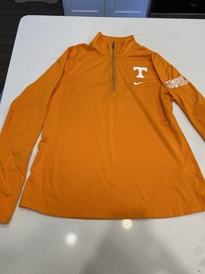 Nike Tennessee Volunteers Dri-Fit Women s Orange 1/4 Zip Pullover Size XL