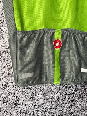 Castelli Rosso Corsa Cycling Jersey Green Full Zip Men Size L | eBay