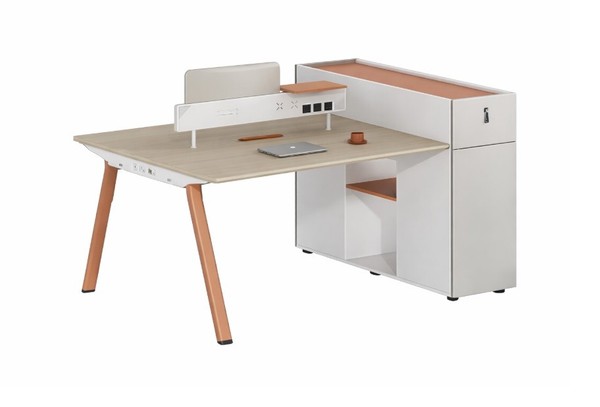 Beiger BüRotisch FüR 2 Personen Multifunktionstisch BüRomöBel Schreibtisch-image