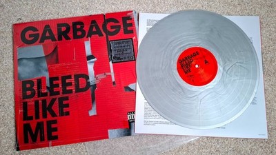 Vinyl Schallplatte Garbage ''Bleed Like Me'', silber-farben, remastered