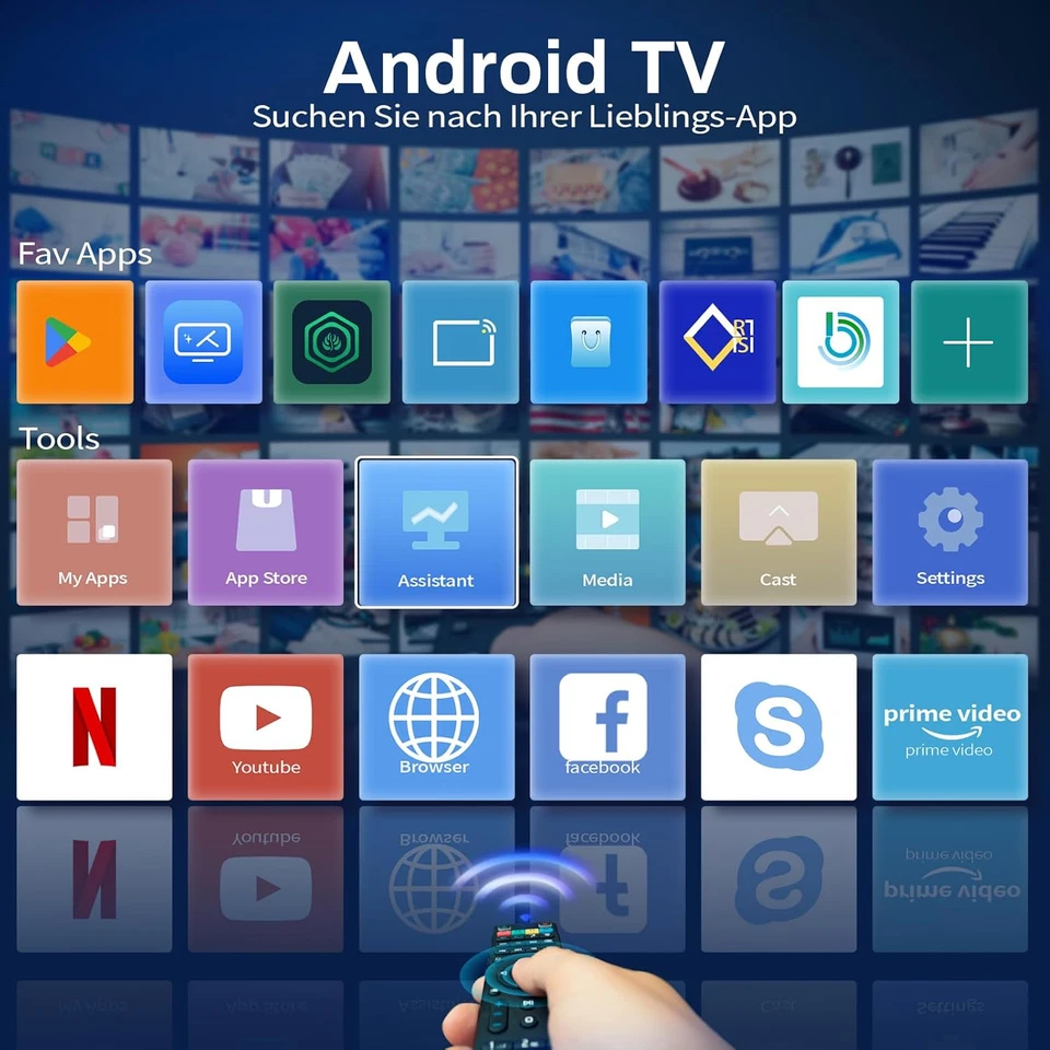 Smart TV Android Da 18 Pollici, Piccola Televisione Portatile Con Sintonizzatore - Immagine 2 di 4