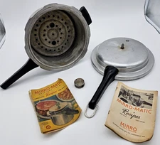 Vintage MIRRO-MATIC Aluminum 4Qt Pressure Cooker 394M Made In USA