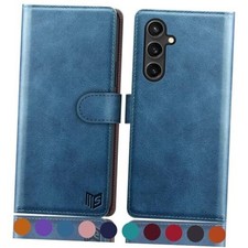 for Samsung Galaxy S23 FE Wallet case  RFID Blocking  Credit Card Sky Blue