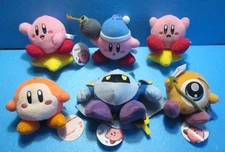 Kirby SK Japan Plush 6 Piece Set Met Knight Vintage Collectible Soft Toy
