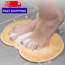 Silicone Foot Scrubber Massager Pad Exfoliating Cleaning Mat Bath Shower