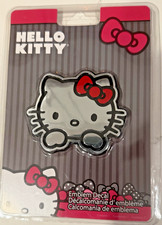 Hello Kitty Chrome Car Emblem Decal Sanrio Badge Sticker Auto Laptop