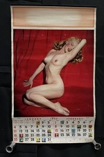 Marilyn Monroe 1953 pinup calendar, iconic, colorful calendar months, near mint