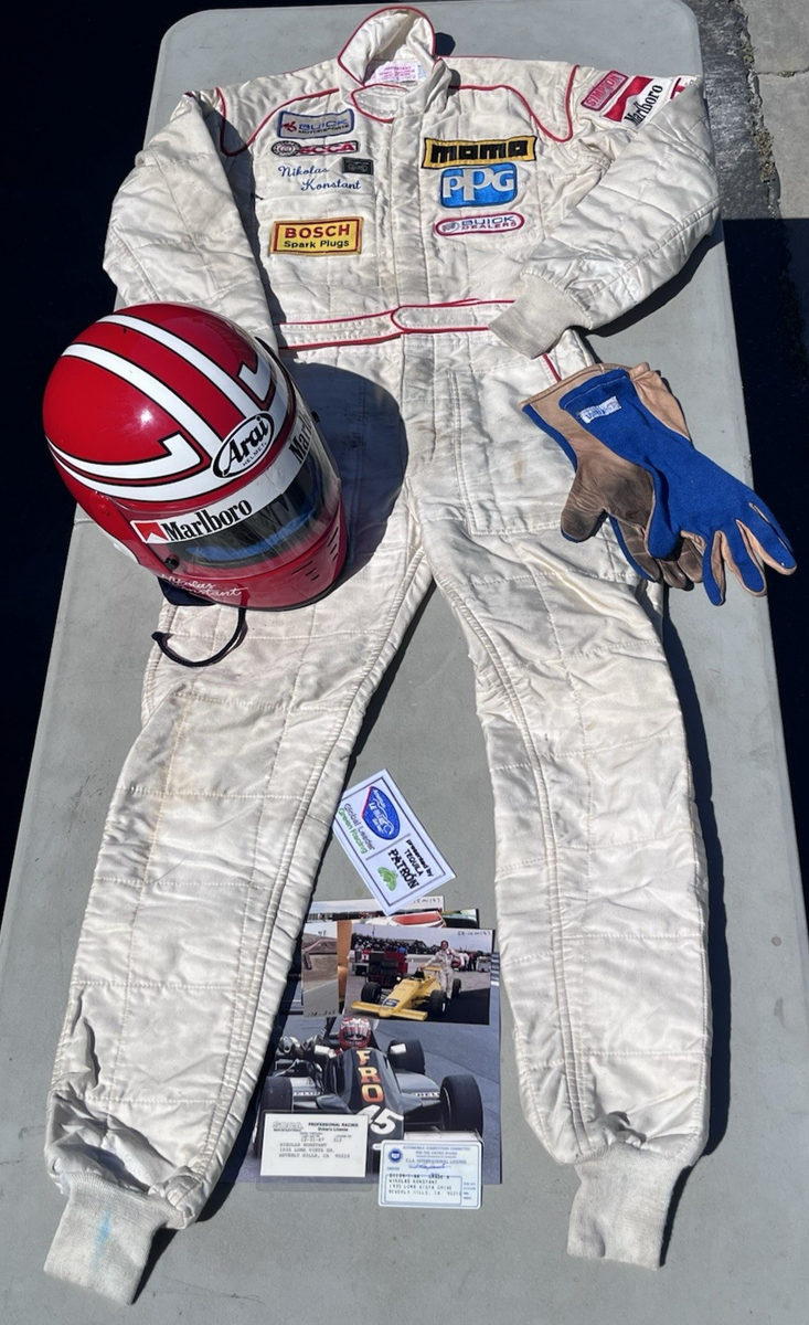 Nikolas Konstant Formula 1 F1 Driver Racer Race Worn Suit Gloves