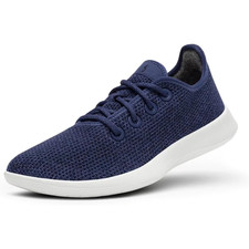 Allbirds Men's Tree Runner Lace-Up Sneakers, Hazy Indigo / Blizzard, Sizes