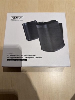 2x Sonos Wandhalterung Flexson Schwarz für One / One SL / Play:1 neu
