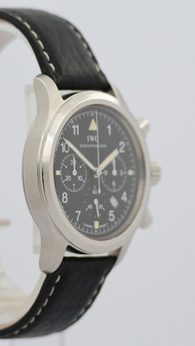Montre d'aviateur IWC chronographe 36 mm quartz 3741 boîte - Photo 3/9