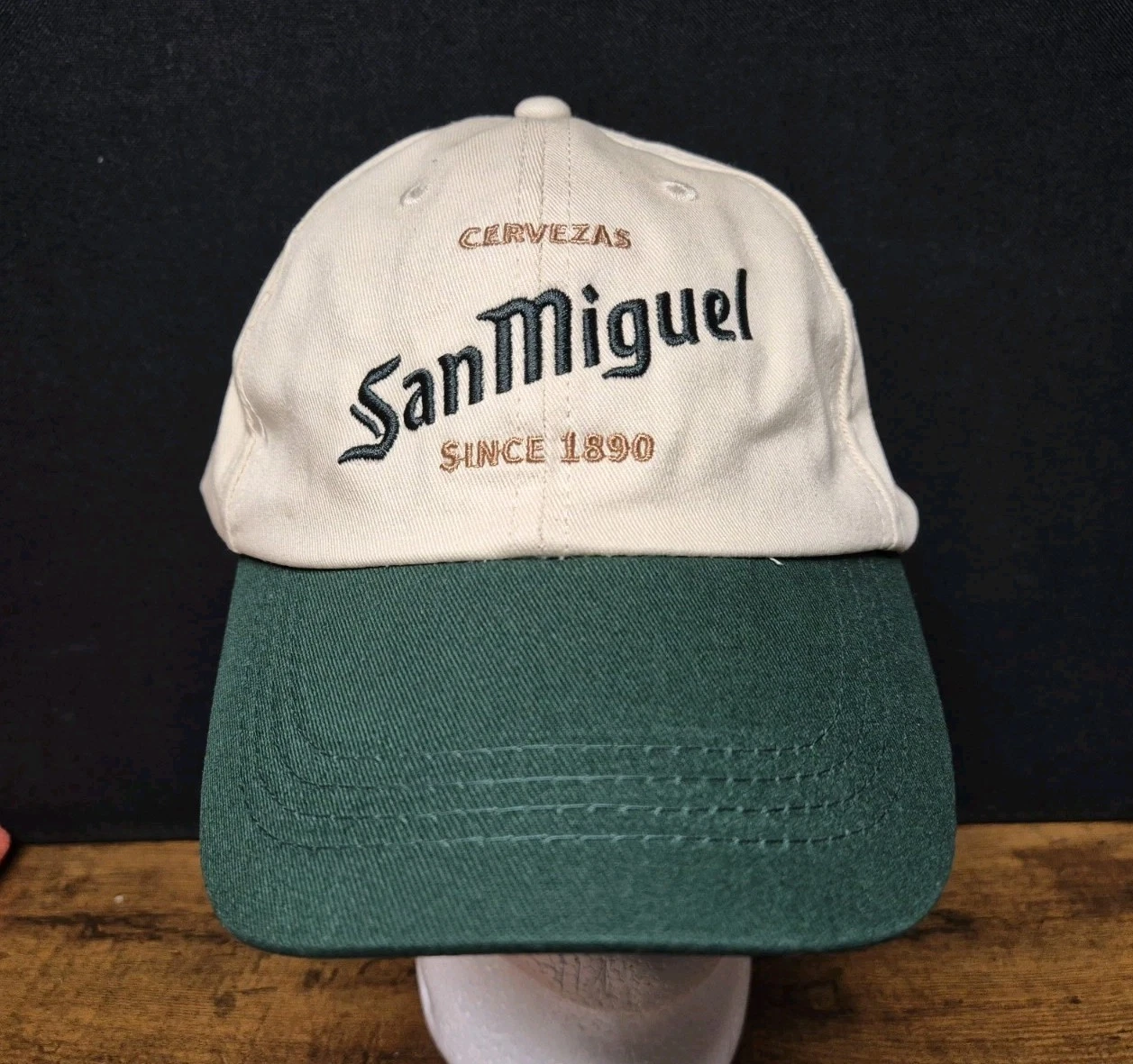 San Miguel Baseball Cap New with tags Beer Lager Cervezas Hat Sun Spain Festival