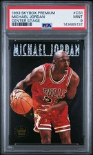 1993 SKYBOX PREMIUM CENTER STAGE CS1 MICHAEL JORDAN PSA MINT 9 143489137