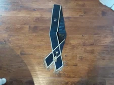 1800s Black Fraternal Lodge Funeral Baldric Sash P.O.S. of A. Sons of America