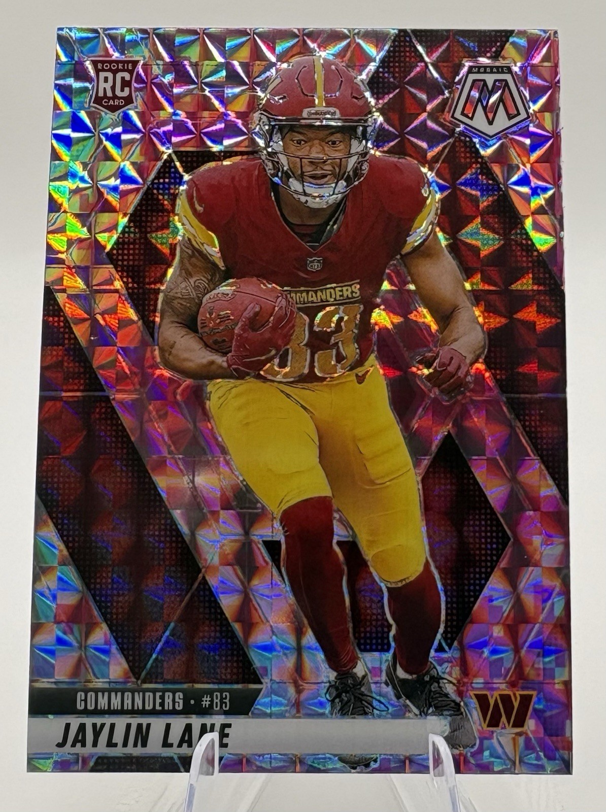 2025 Panini Mosaic - Rookies Jaylin Lane #306 Camo Pink Mosaic Prizm (RC)