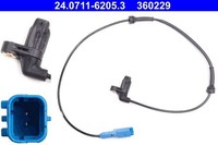 ATE Sensor, Raddrehzahl 24.0711-6205.3 FüR Peugeot