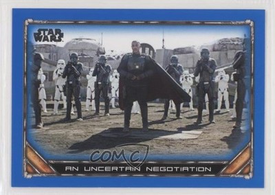 2020 Topps Star Wars The Mandalorian: Season 1 Blue An Uncertain Negotiation 0w8
