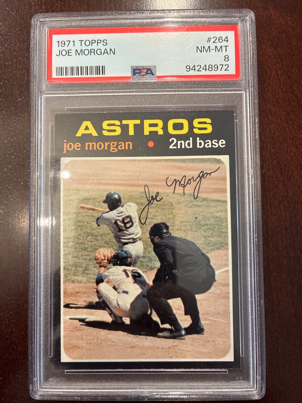 1971 Topps #264 Joe Morgan Houston Astros PSA 8 NM/MT HOF