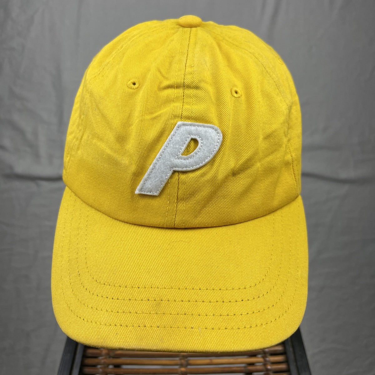 Palace Skateboards Hat Cap Mens Adjustable Yellow P Logo 6 Panel