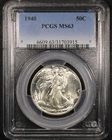 1940 Walking Liberty Half Dollar - 50c PCGS MS63 - Lustrous Example!