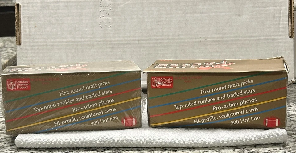 1990 Action Packed Football Rookie Update Series Box (2) 36 Pks, 34 Pks (2 Miss) - Image 2 of 4