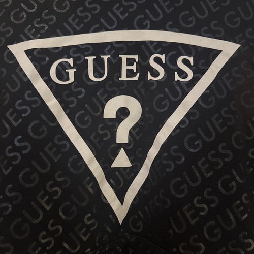 Guess Los Angeles Hoodie Medium Black & White - Picture 3 of 7