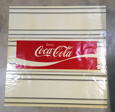 #ad COCA COLA VINTAGE amp; RARE 1960s BUSINESS WINDOW TRANSPARENCIES 3 PANELS 36quot; EACH $127.50