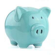Blue Piggy Banks, Piggy Bank for Girls Boys Kids A New for White Piggy Bank f...