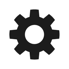 Gear Shape Vinyl Decal Shape Sticker