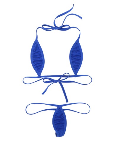 Mujeres Micro Bikini Set Mini Sujetador Brasileño Prenda para el torso G Cuerda Tanga Ropa de playa Traje de baño - Imagen 32 de 69