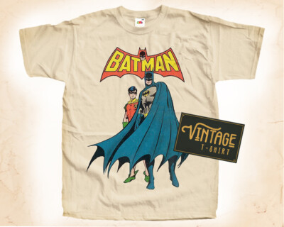 Batman V1 Vintage T Shirt for Men NATURAL S-5XL