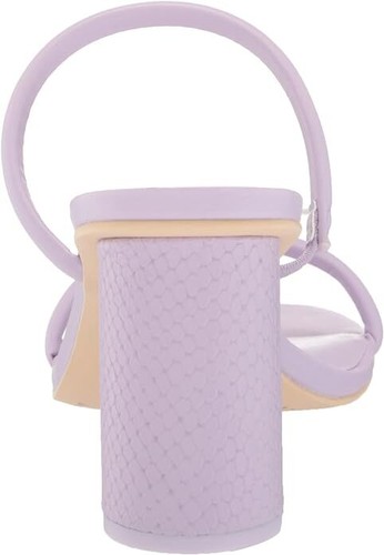 Dolce Vita Noles Lilac Stella Slip On Squared Open Toe Strappy Heeled Sandals - Picture 3 of 6
