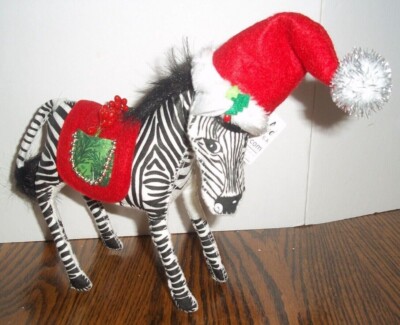Holiday Annalee EVERGREEN ZEBRA 7'' NEW 2021 