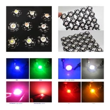 1W 3W High Power LED Chip Energy Saving Lamp Beads Bulbs with Base PCB Substrate