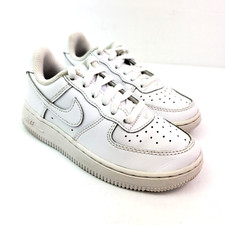 Nike Air Force 1 LE Low Kids Size 11c Triple White Sneaker Shoes DH2925-111