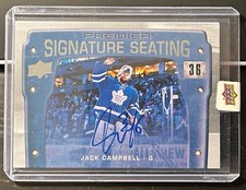 2021/22 Upper Deck Premier Hockey Jack Campbell Signature Seating