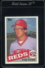 1985 TOPPS TIFFANY #223 TOM HUME CINCINNATI REDS 