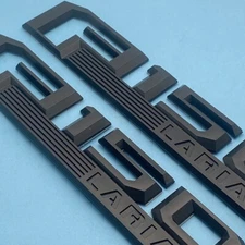2PCS Fender Emblems For F-1-5-0 Lariat 2015-2020 Left & Right Badge Matte Black