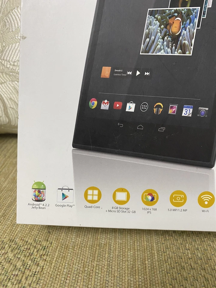 Gigaset QV830 8GB Wi-Fi Tablet 8” Silver Boxed - Image 4 of 4