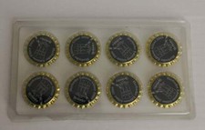 8 Herforder Pils Kronkorken, Sammlerset, Herforder Editionsgläser 2009, Neu!